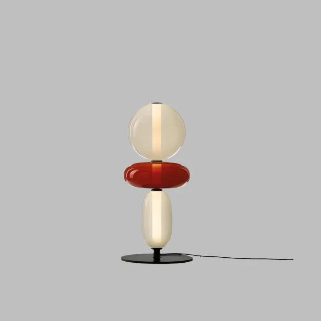 ChromaLuxe - Designer Floor Lamp with Color Accents for a Sparkling Ambiance