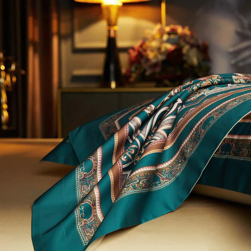 Vintage Grandeur - Luxury Egyptian Cotton Duvet Cover Set