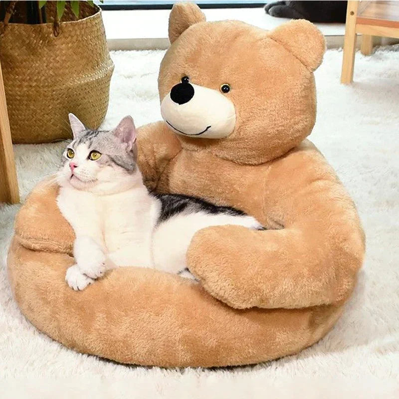 Samiya – Luxury Plush Cat Bed for Sleeping Comfort