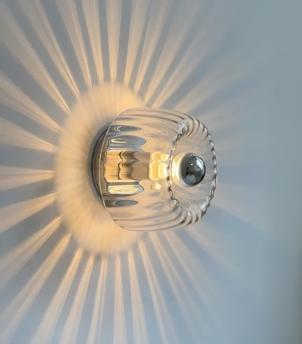 ScandiElegance Wall Lamp – Modern Glass Lighting with Bauhaus Charm