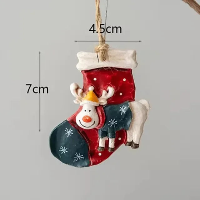 FrostyAntlers Socks - Festive Moose Christmas Decoration