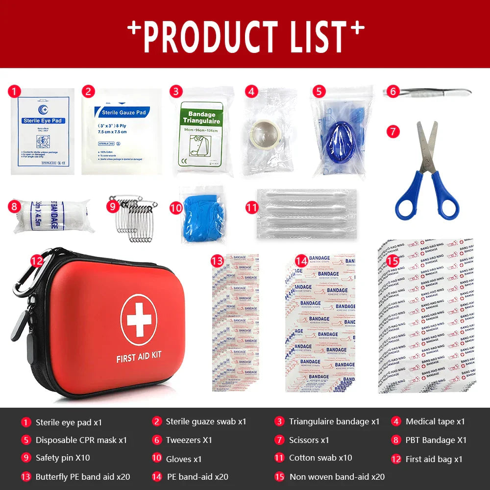 SafeKit Pro - Complete 91-Piece First Aid Set