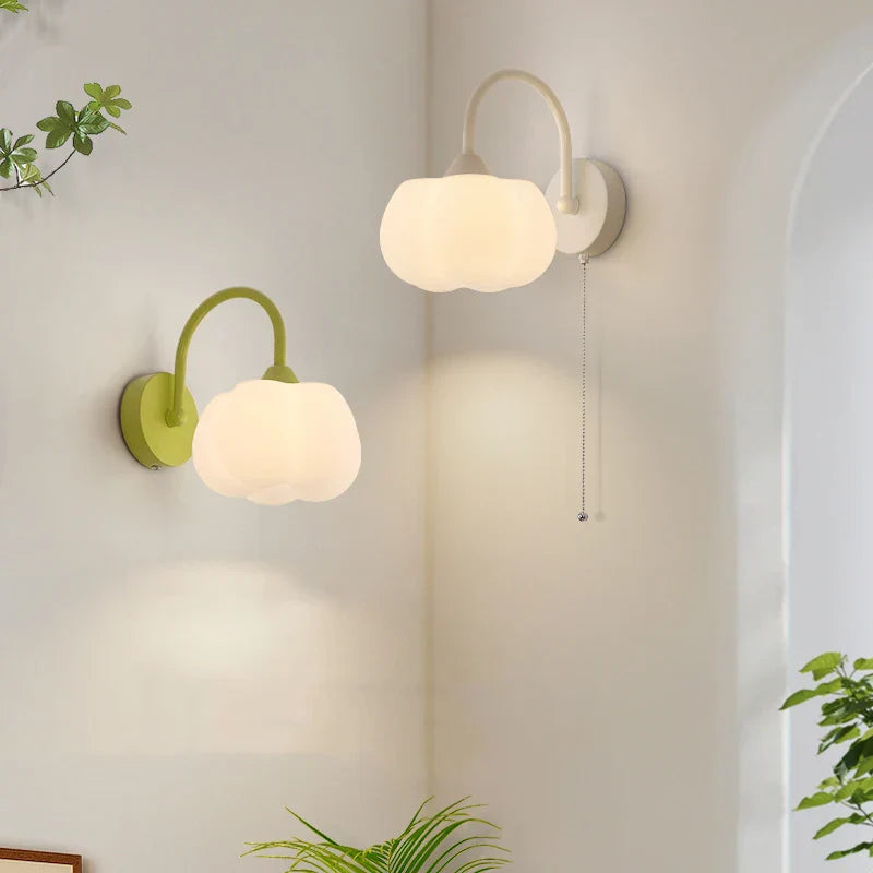ModernLuxe - Elegant LED Wall Lamp with Pull Cord