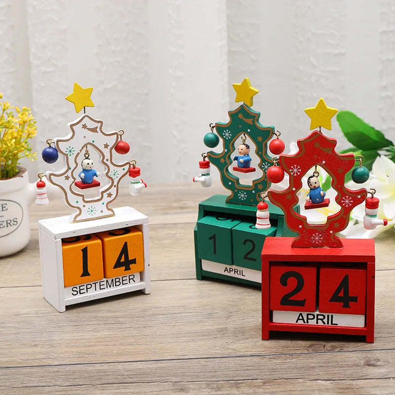 JoyfulCountdown Tree - Playful Wooden Christmas Tree