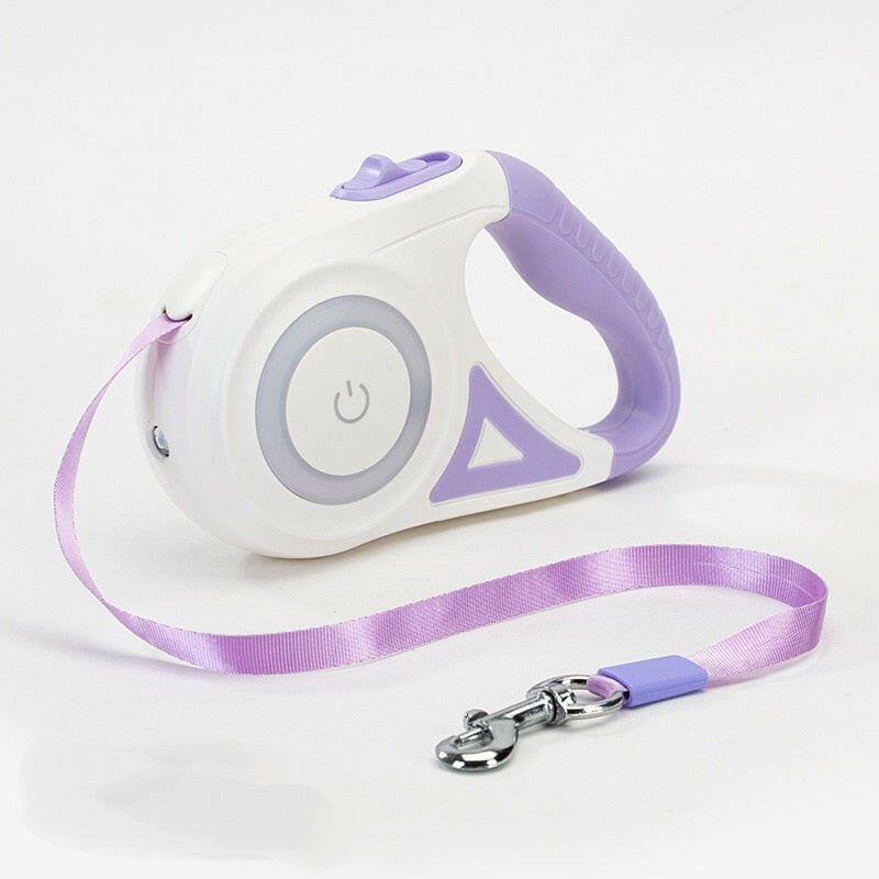 Automatic Dog Leash With Integrated Light