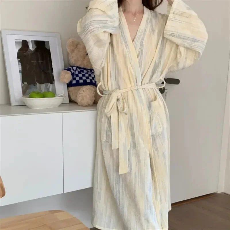 KimonoChic Bathrobe - Elegant Summer Loungewear