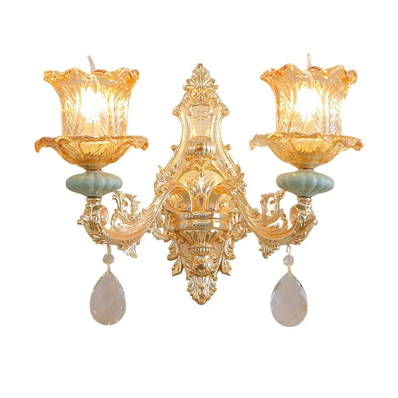 CrystalLuxe - Luxurious Crystal Wall Lamp for Modern Interiors
