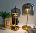 ChicNordik – Luxury Glass Lamp Whiteh Golden Base