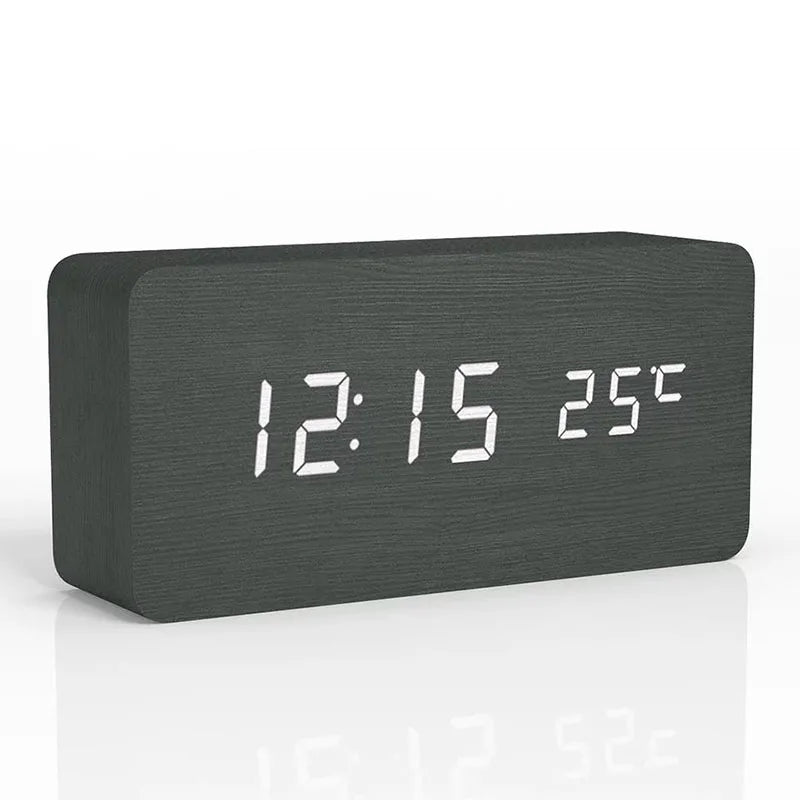 WoodTime – Natural Wooden Digital Clock