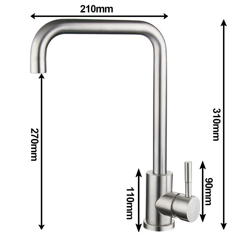 StainlessMix Faucet - Modern Stainless Steel Kitchen Faucet