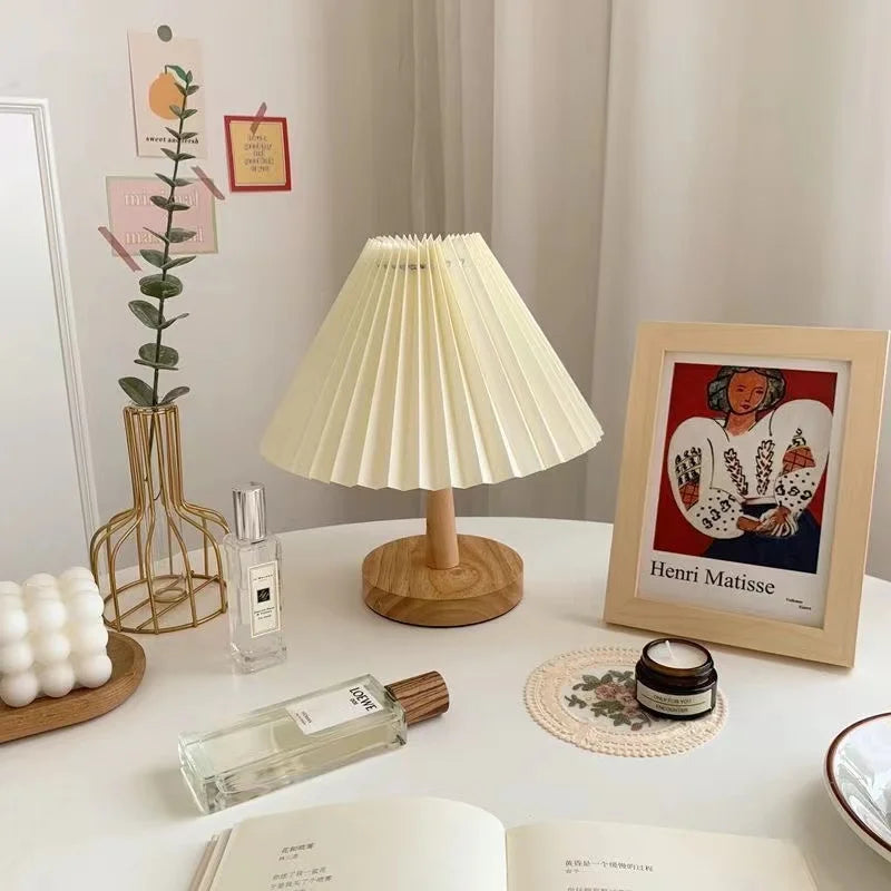 Foldable Pleat Table Lamp - Stylish Foldable LED Table Lamp for Unique Interior Design