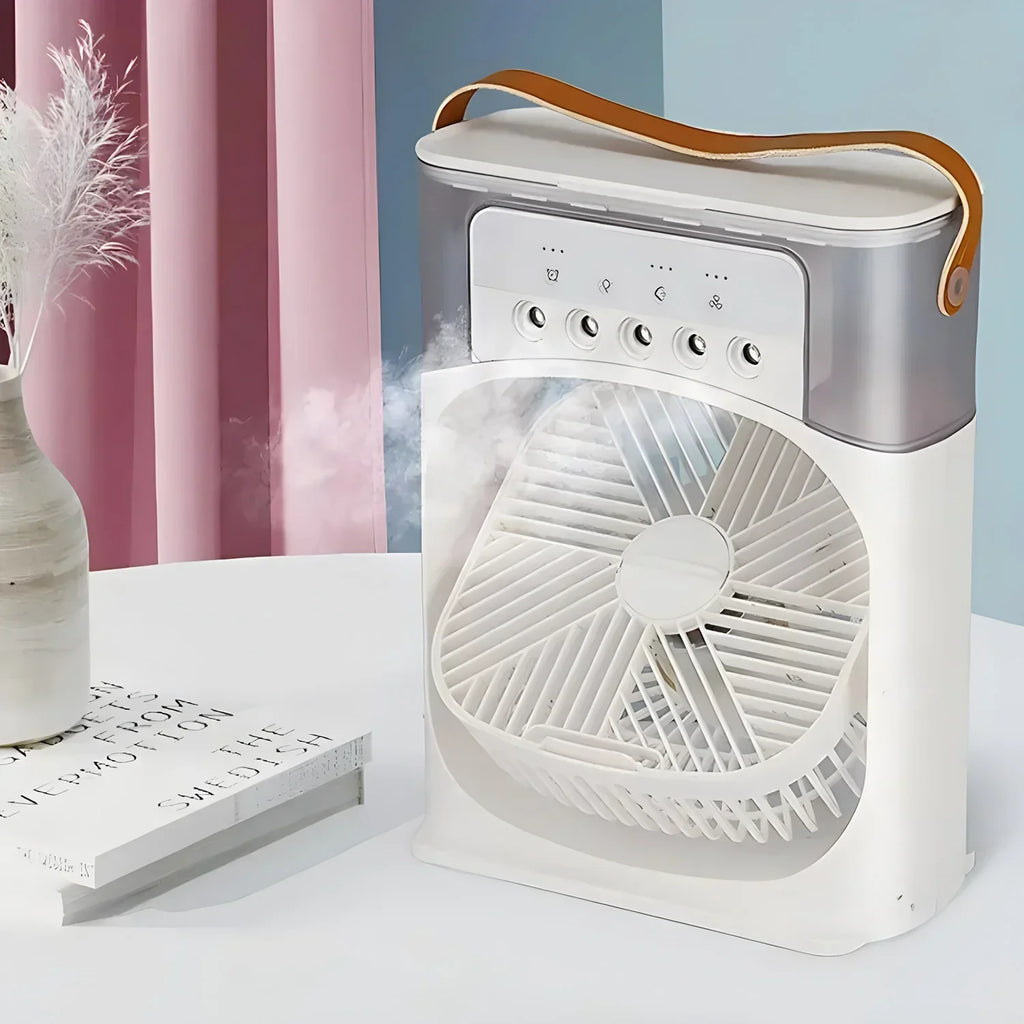 BreezeMaster 3-in-1 Air Conditioner Fan with LED Colors