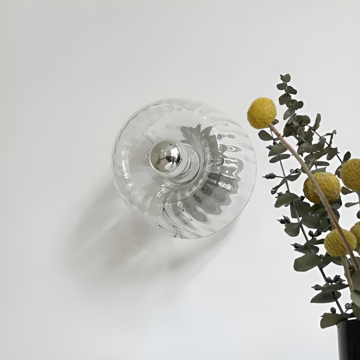 ScandiElegance Wall Lamp – Modern Glass Lighting with Bauhaus Charm