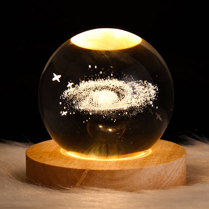 Crystal Light Ball – Enchanting Glass Ambient Light for Home