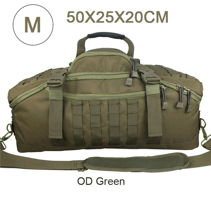 TrailTrek - Rugged Tactical Duffle Bag and Backpack