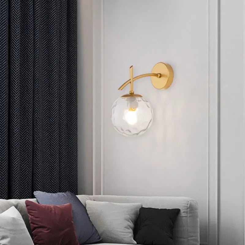 LumiSconce - Black Gold Glass Wall Lamp