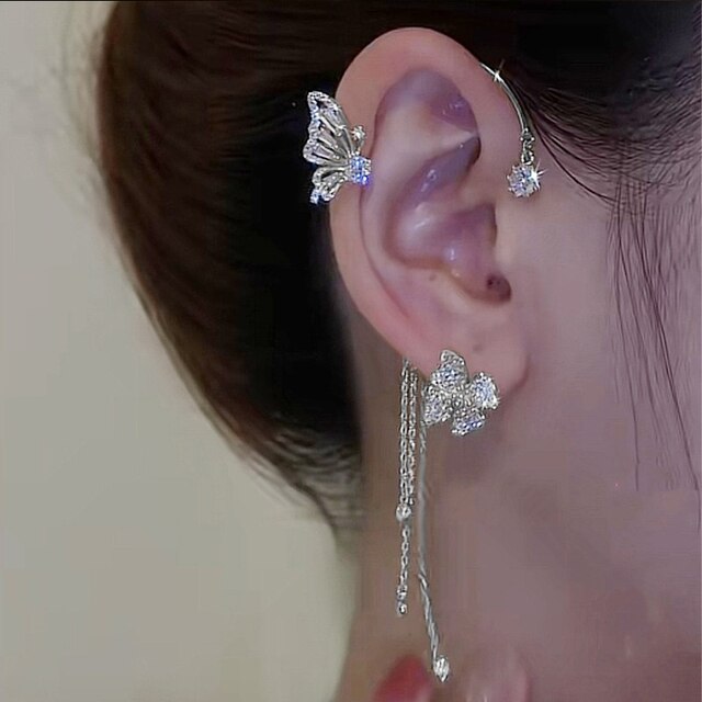 Gorgeous Butterfly Cuff Earrings