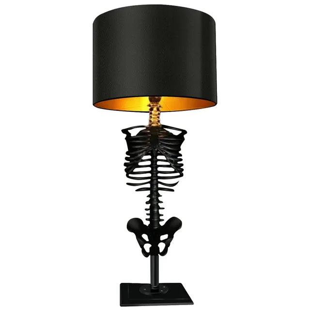 Gothic Skeleton Table Lamp – Handmade and Mysterious Design