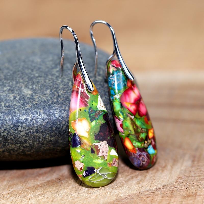 Jasper Drop Earrings – Spiritual Earrings by Nerida