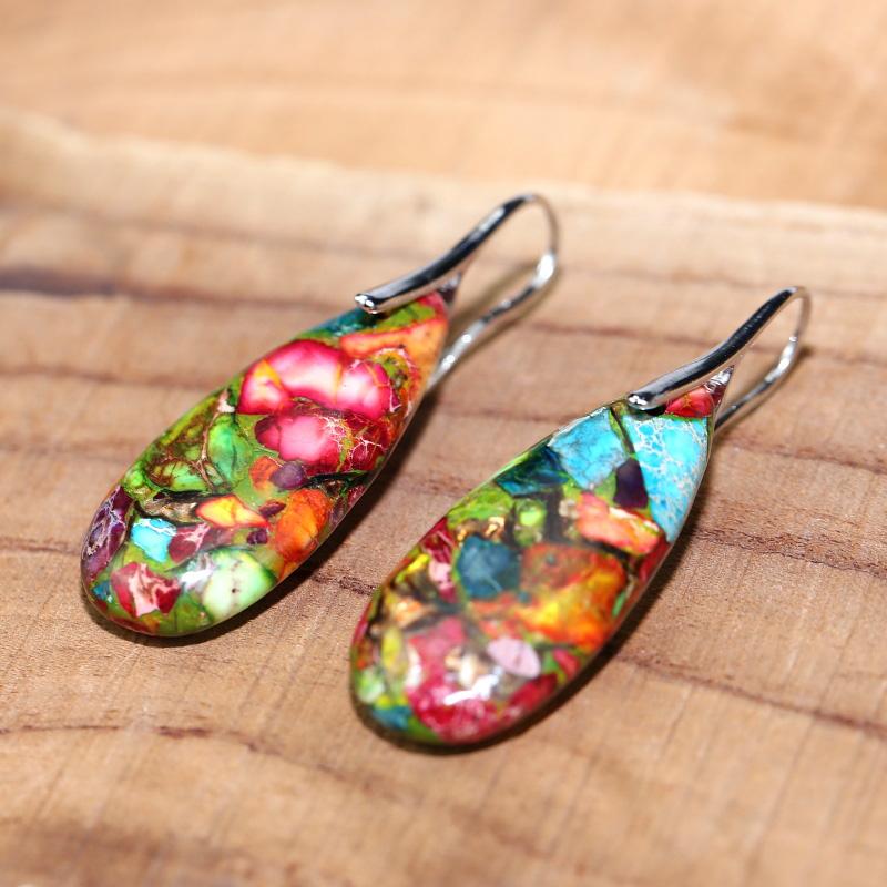 Jasper Drop Earrings – Spiritual Earrings by Nerida