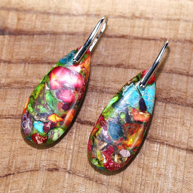 Jasper Drop Earrings – Spiritual Earrings by Nerida