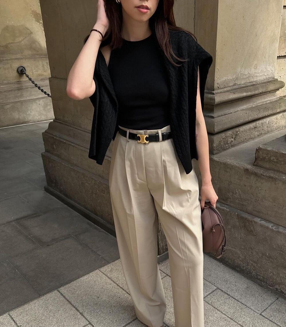 EleganceBelt - Luxury Leather Belt with Gold Details