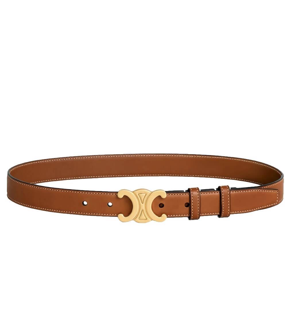 EleganceBelt - Luxury Leather Belt with Gold Details