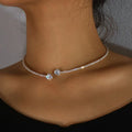 Radiant Choker Necklace with Gorgeous Stones | Unique Accessory!