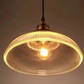 Retro Luxe Glass Pendant Light - Vintage Stripe Design for Coziness and Ambiance