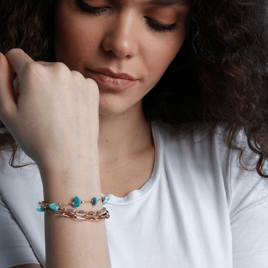 Isabelle Bracelet - Elegant Turquoise and Opal