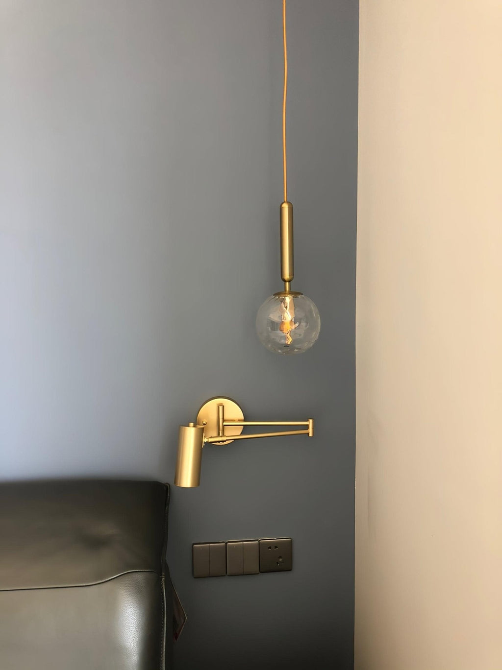 ModernGlow - Sleek Metal and Acrylic Wall Lamp