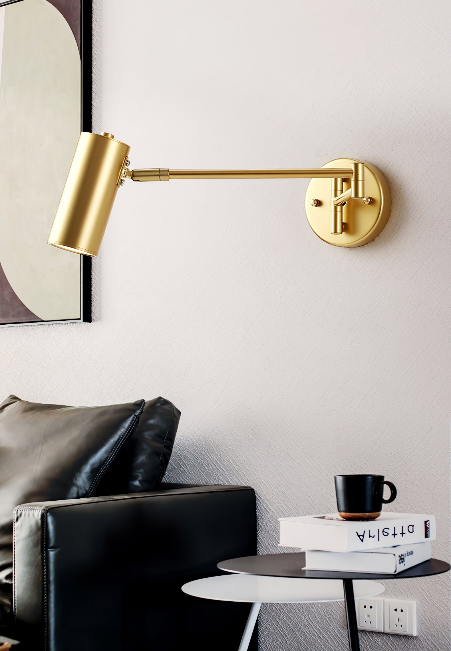 ModernGlow - Sleek Metal and Acrylic Wall Lamp
