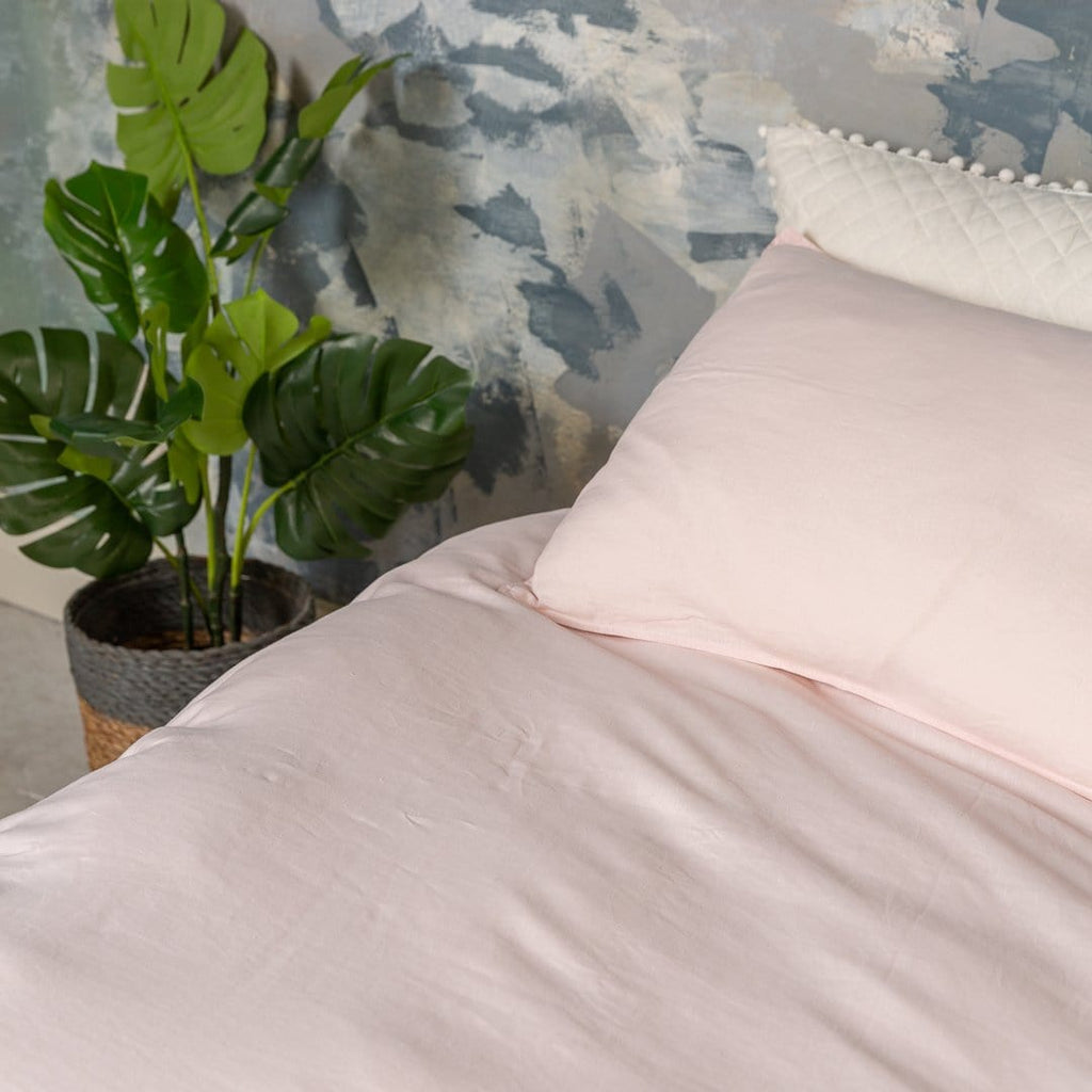 BlushLuxe – French Linen Bed Set for Bedroom