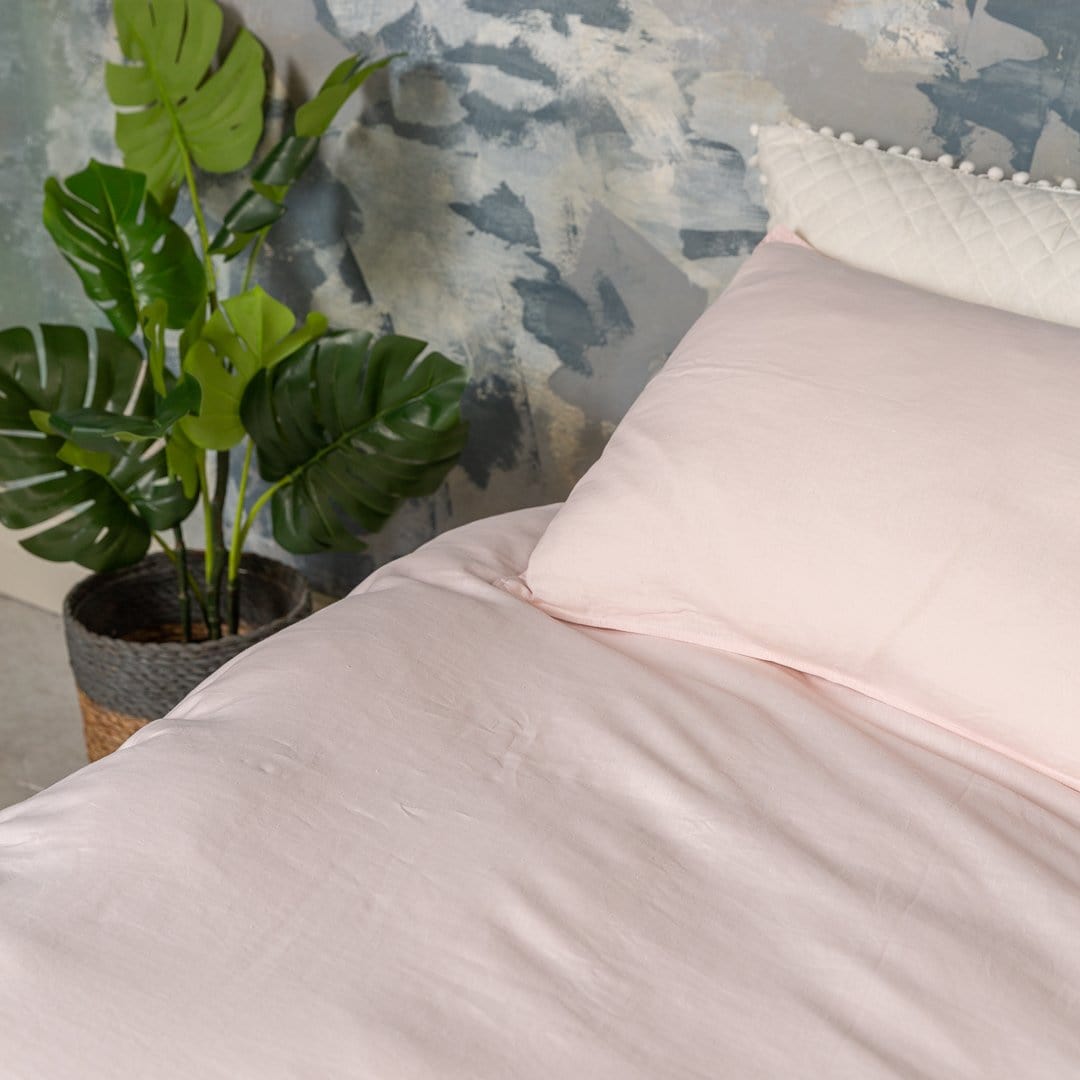 BlushLuxe – French Linen Bed Set for Bedroom