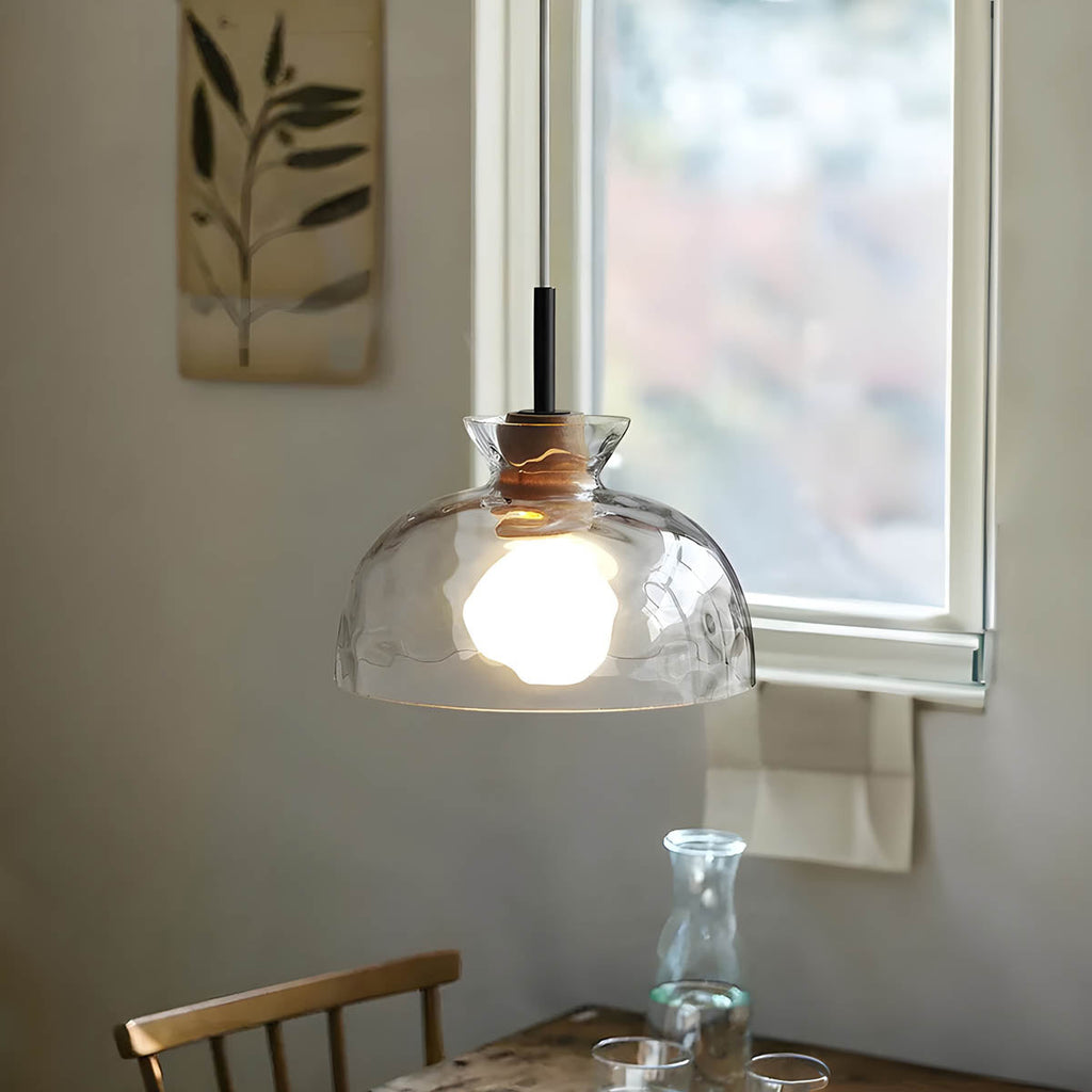 LuxeGlow Chic Glass Chandelier - Modern Elegant Glass Ceiling Lamp