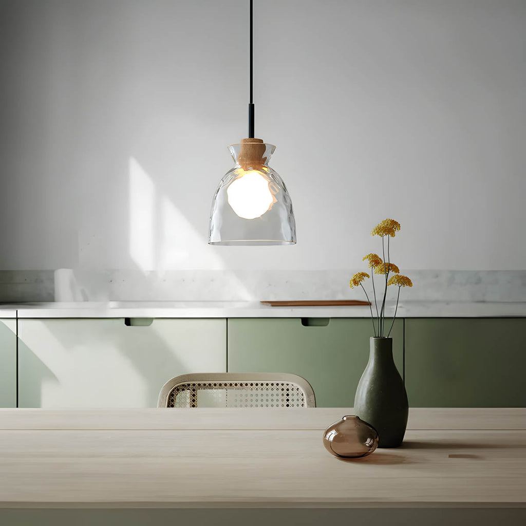 LuxeGlow Chic Glass Chandelier - Modern Elegant Glass Ceiling Lamp
