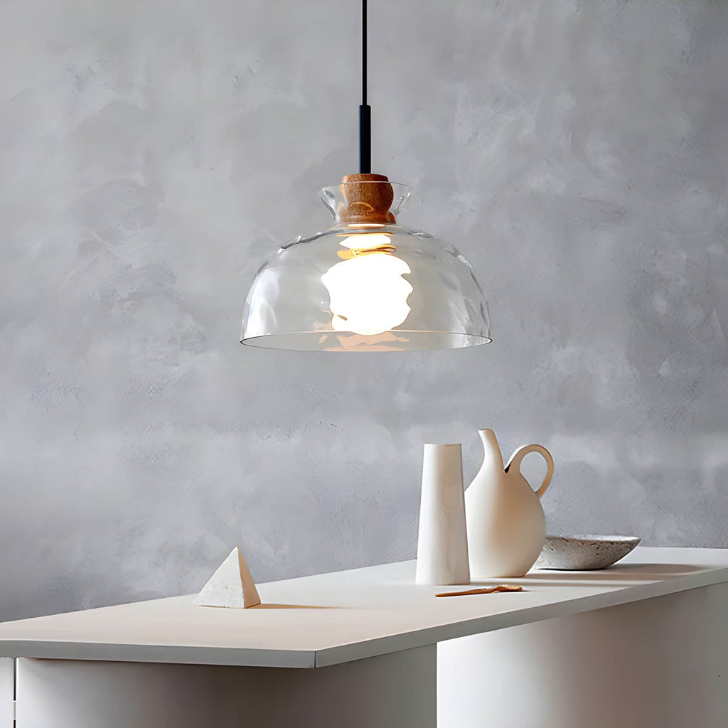 LuxeGlow Chic Glass Chandelier - Modern Elegant Glass Ceiling Lamp