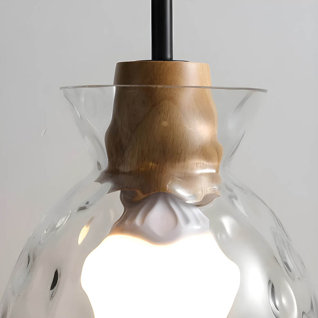 LuxeGlow Chic Glass Chandelier - Modern Elegant Glass Ceiling Lamp