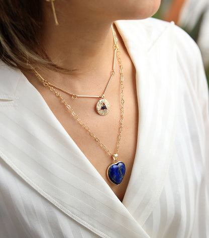Althea Necklace – Elegant Protective Lapis Necklace