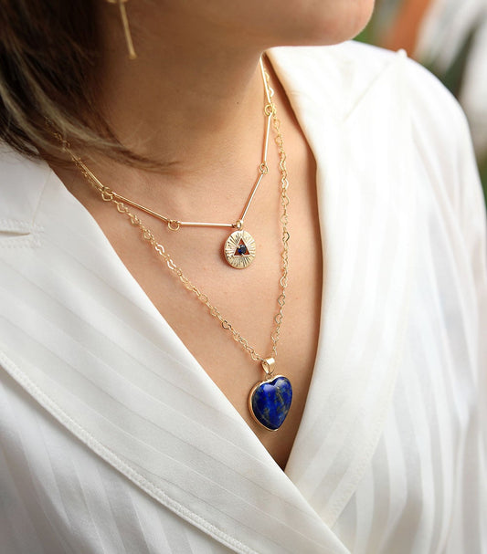 Althea Necklace – Elegant Protective Lapis Necklace