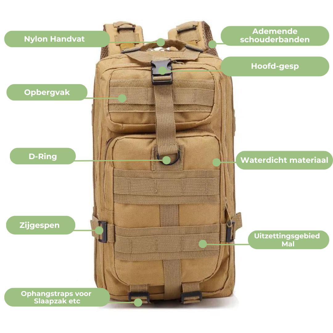 TrailMaster Backpack – Waterproof Tactical Backpack for Outdoor