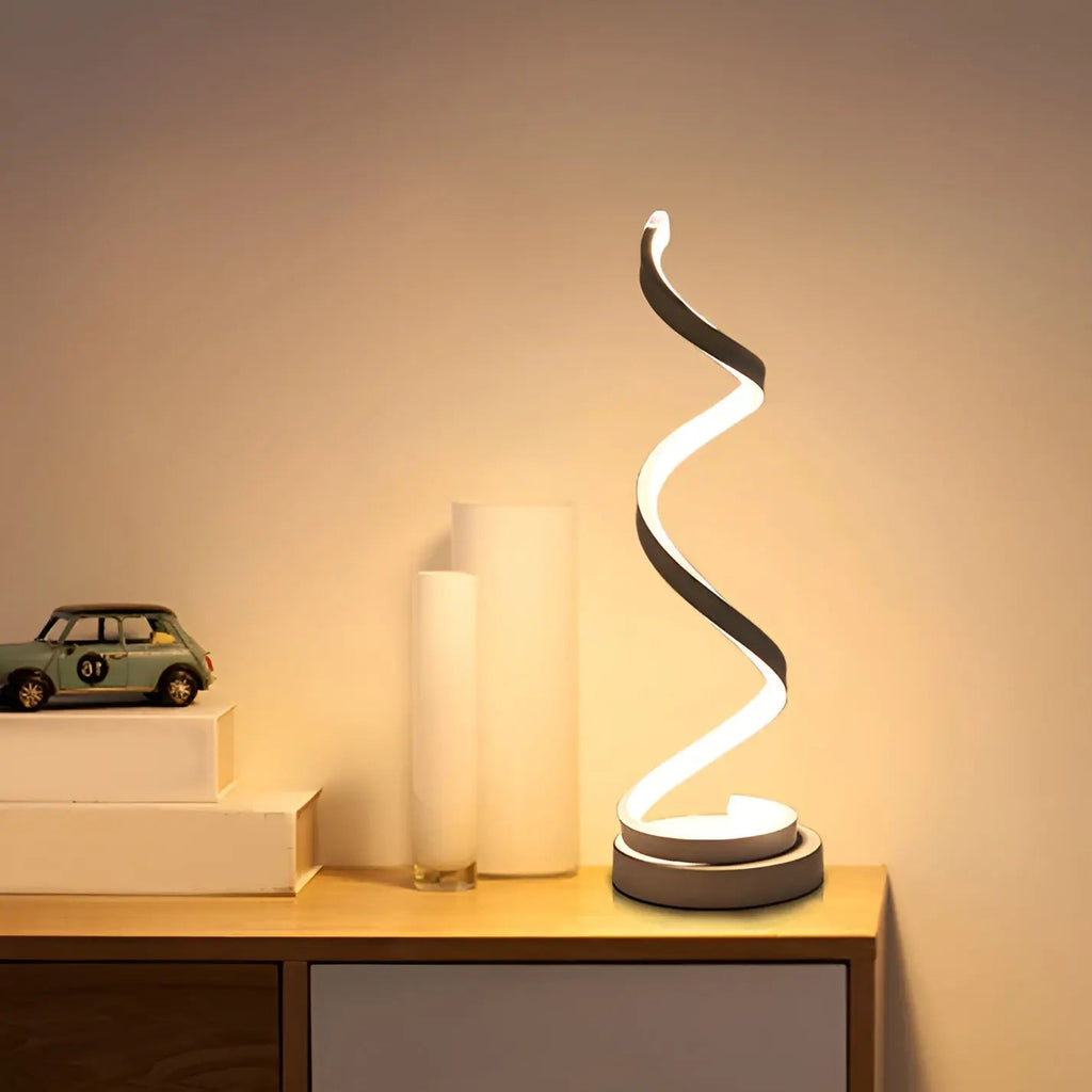 Elegant Spiral Glow LED Desk Lamp – Energy-Efficient, Durable & Eye-Friendly Design