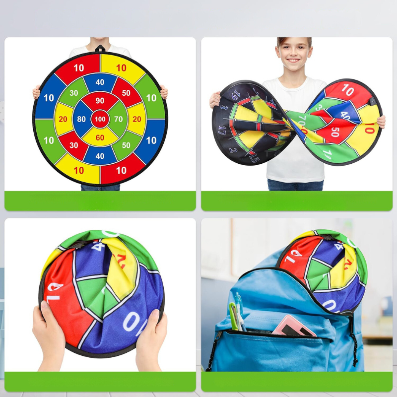 PlayTarget - Large Kids Dartboard with Sticky Darts
