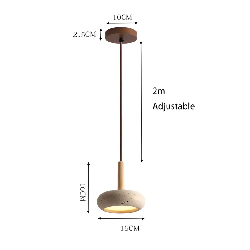 TranquilHalo - Retro LED Ceiling Lamp in Japanese Design