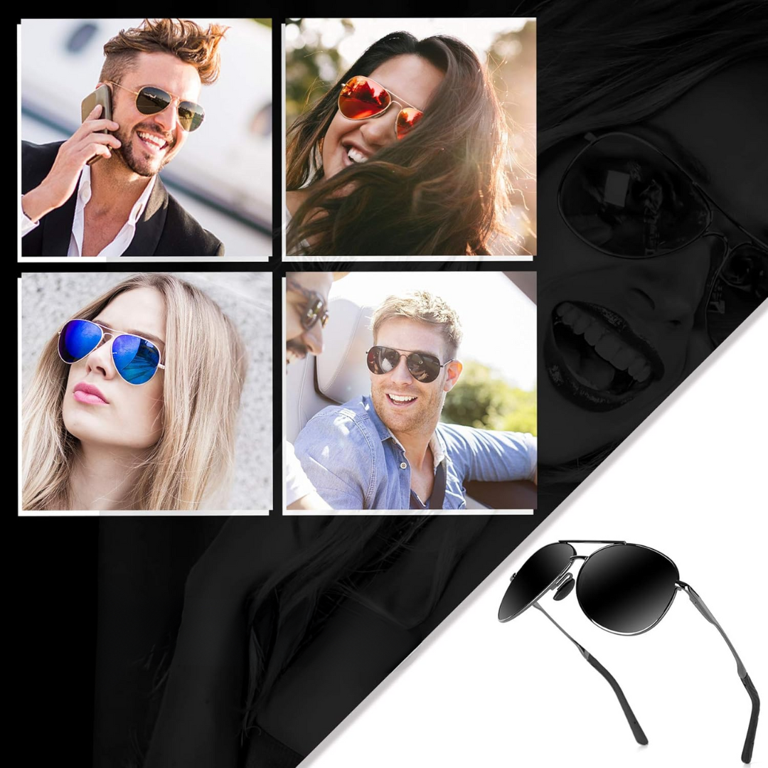 Joey – Luxury Polarized Aviator Sunglasses
