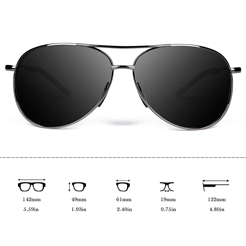 Joey – Luxury Polarized Aviator Sunglasses