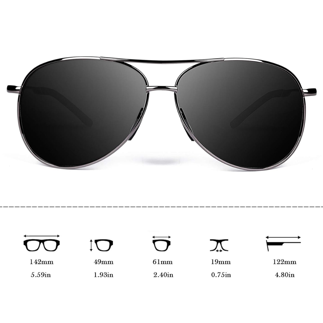 Joey – Luxury Polarized Aviator Sunglasses