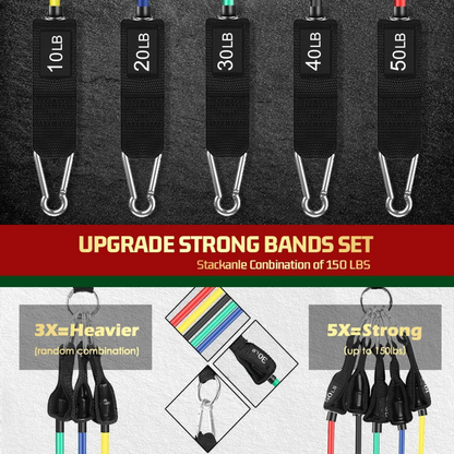 PowerGrip - Resistance Bands with Durable Handles