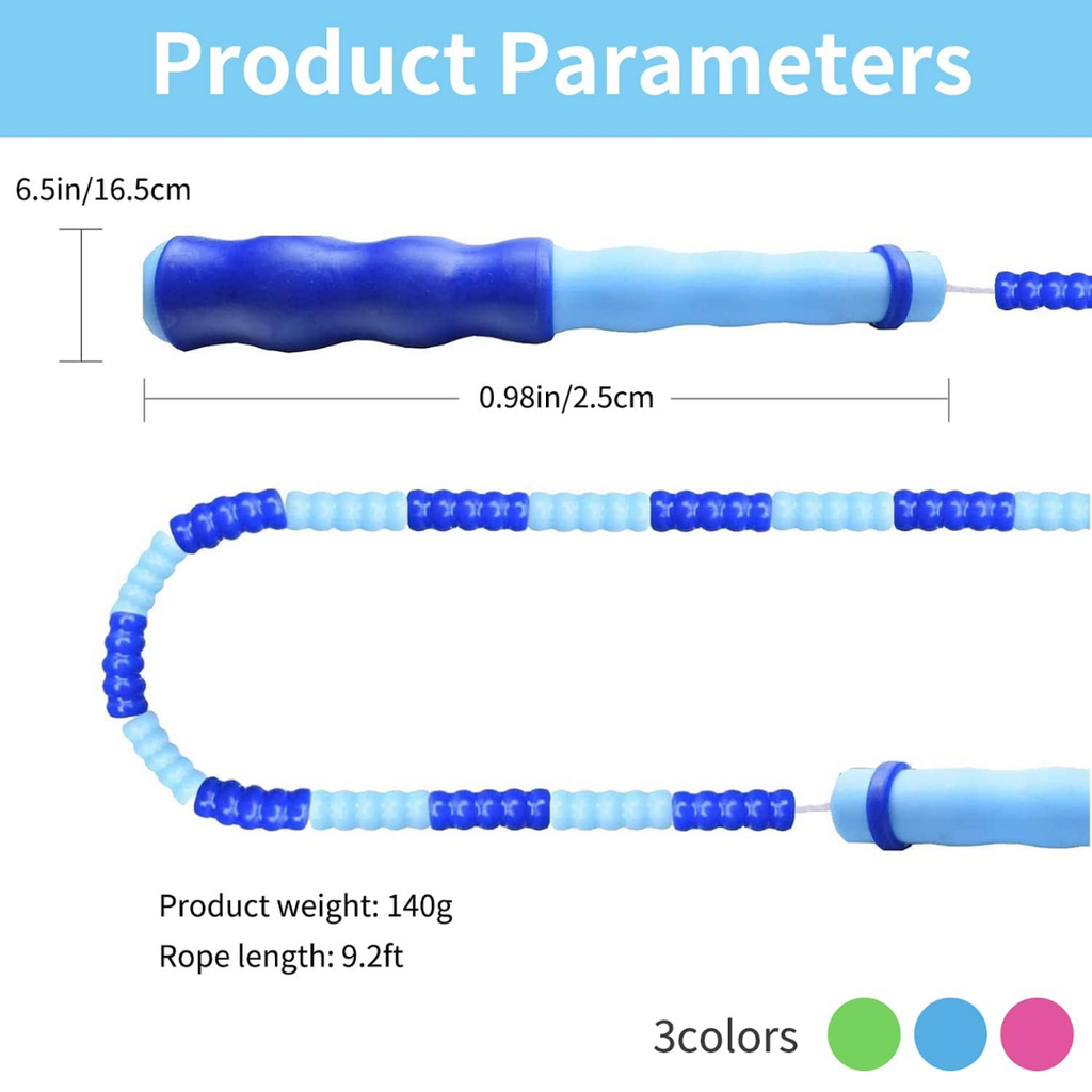 FlexiRope – Adjustable Beaded Jump Rope for Fitness