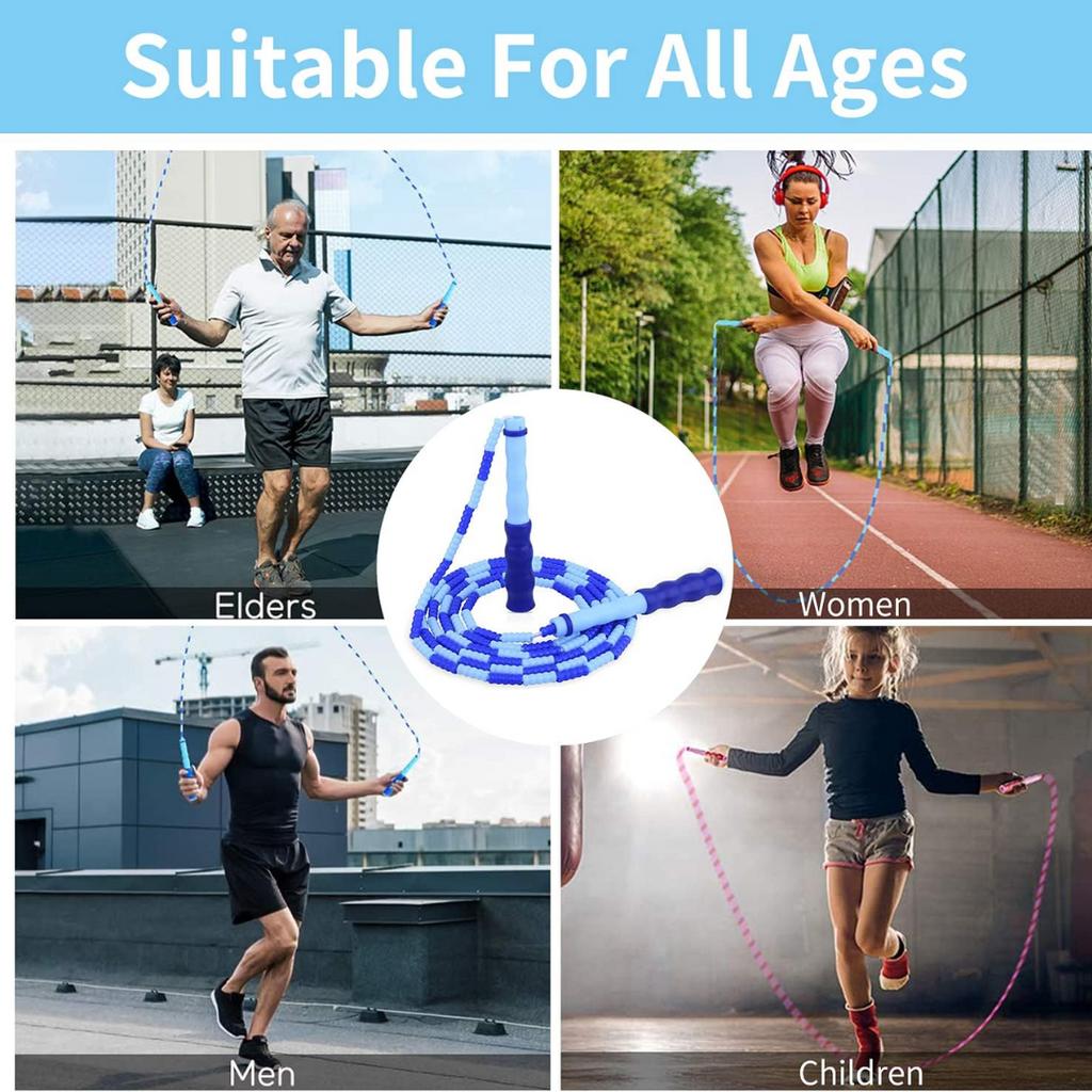 FlexiRope – Adjustable Beaded Jump Rope for Fitness